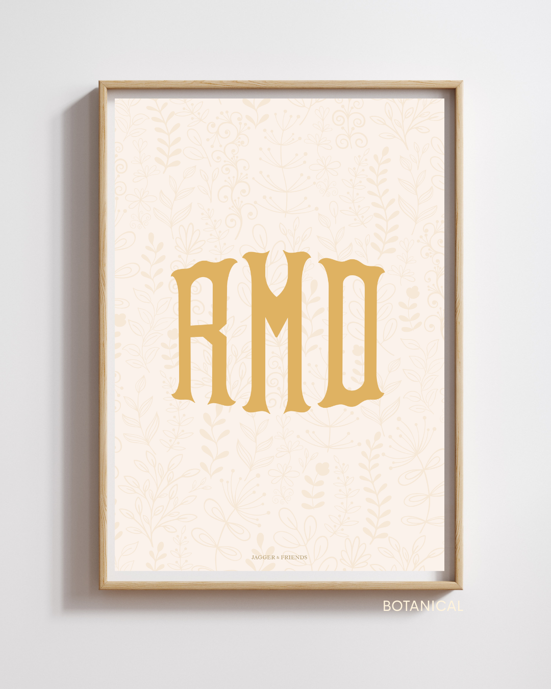 Heritage Monogram Poster - Sunshine