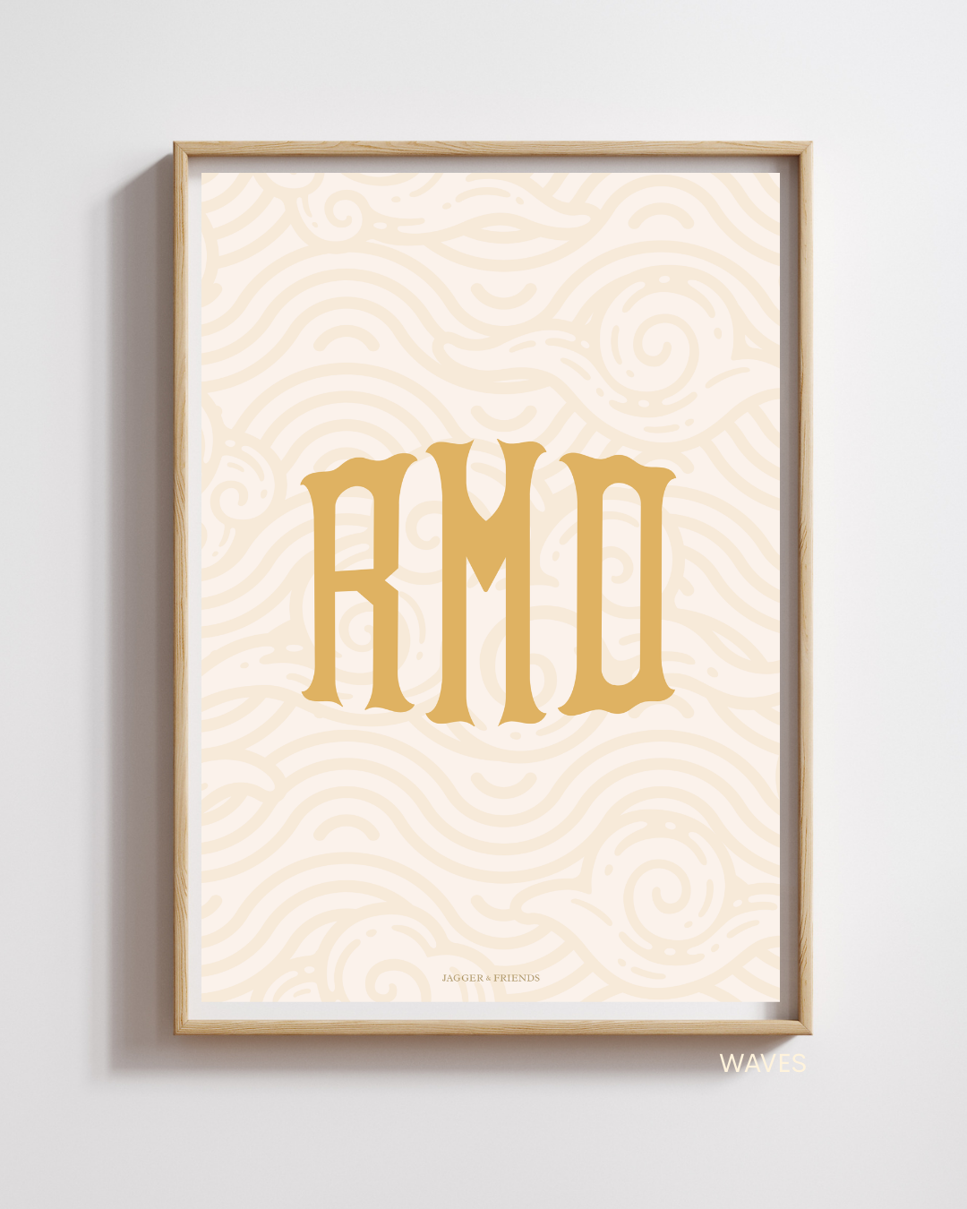 Heritage Monogram Poster - Sunshine