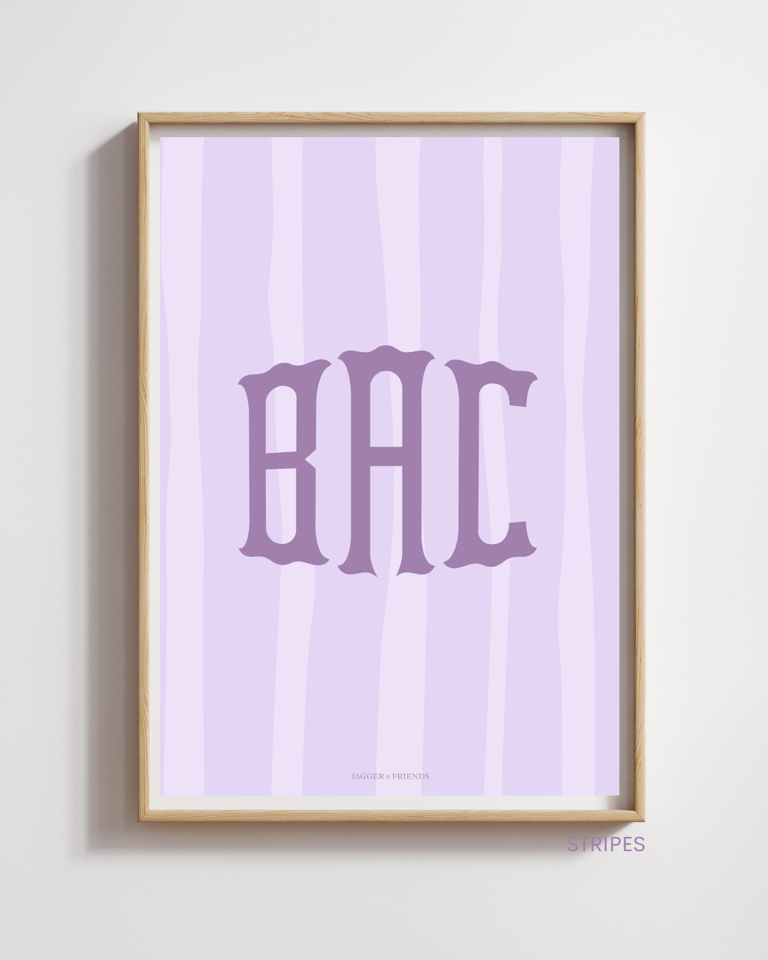 Heritage Monogram Poster - Lilac