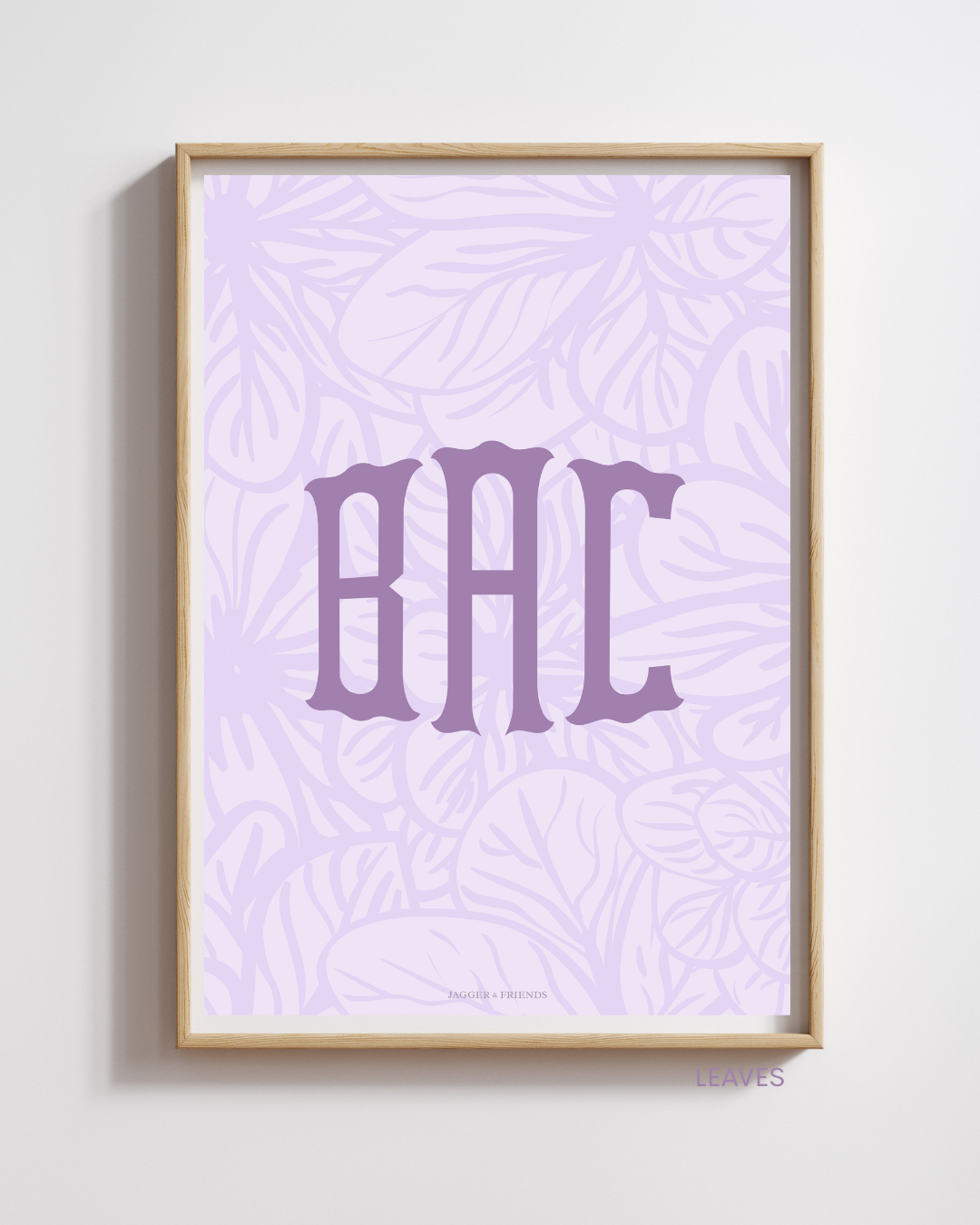 Heritage Monogram Poster - Lilac