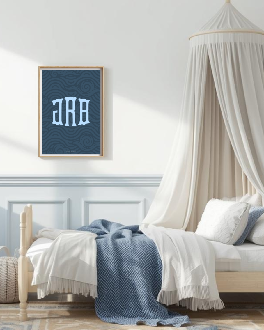 Heritage Monogram Poster - Royale