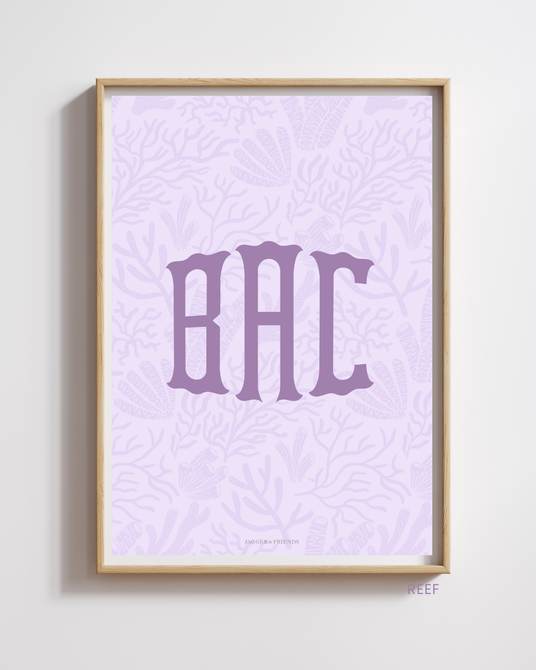 Heritage Monogram Poster - Lilac