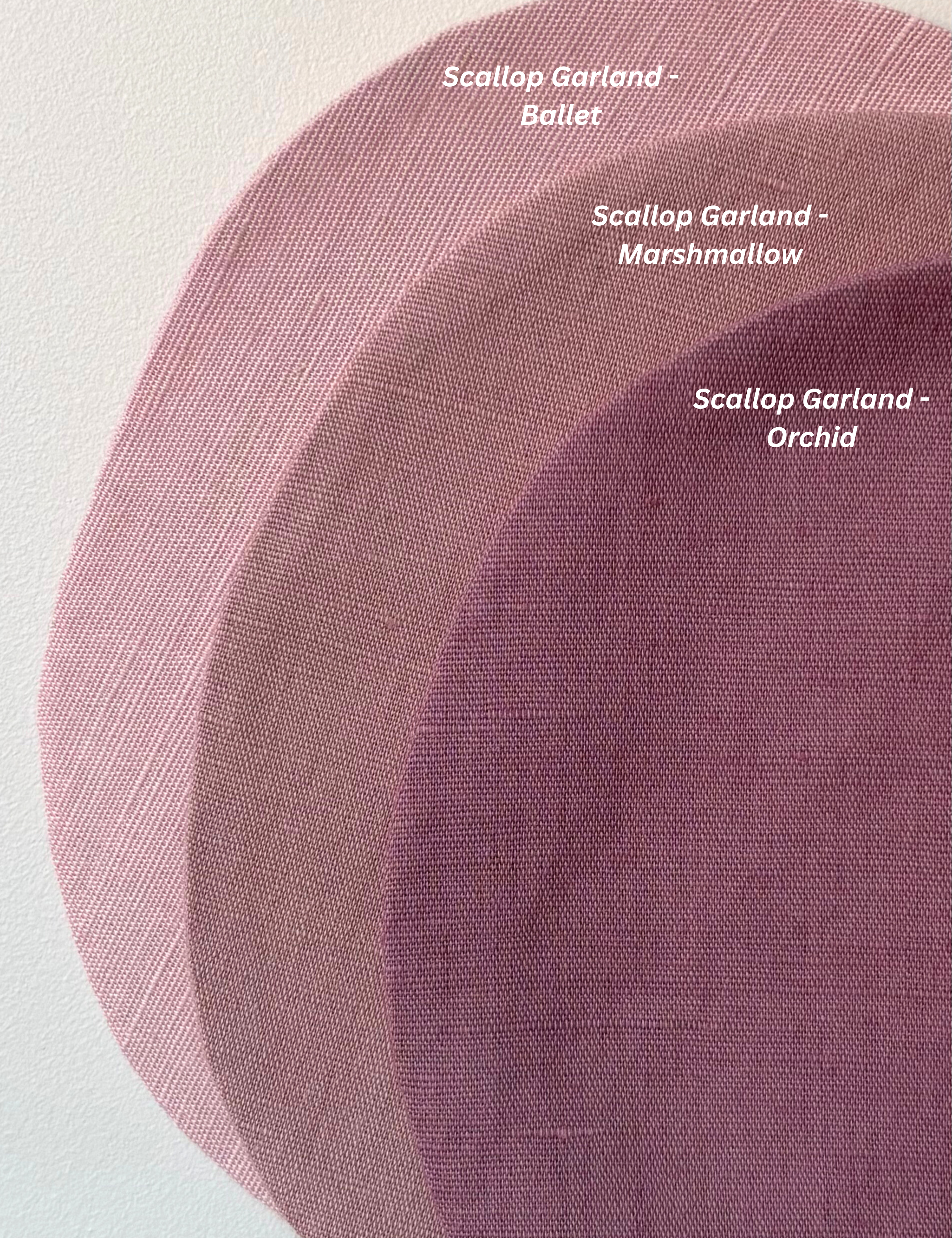 Scallop Garland - Orchid