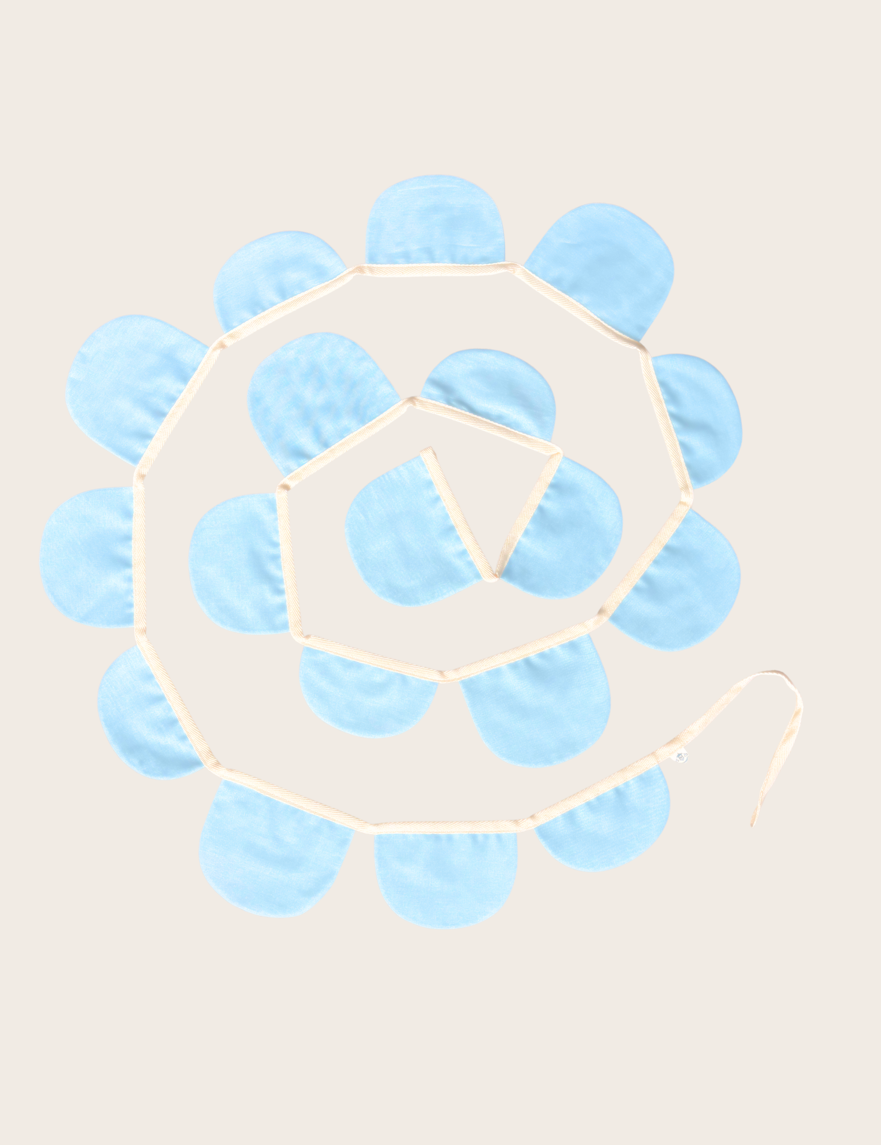 Scallop Garland - Sky
